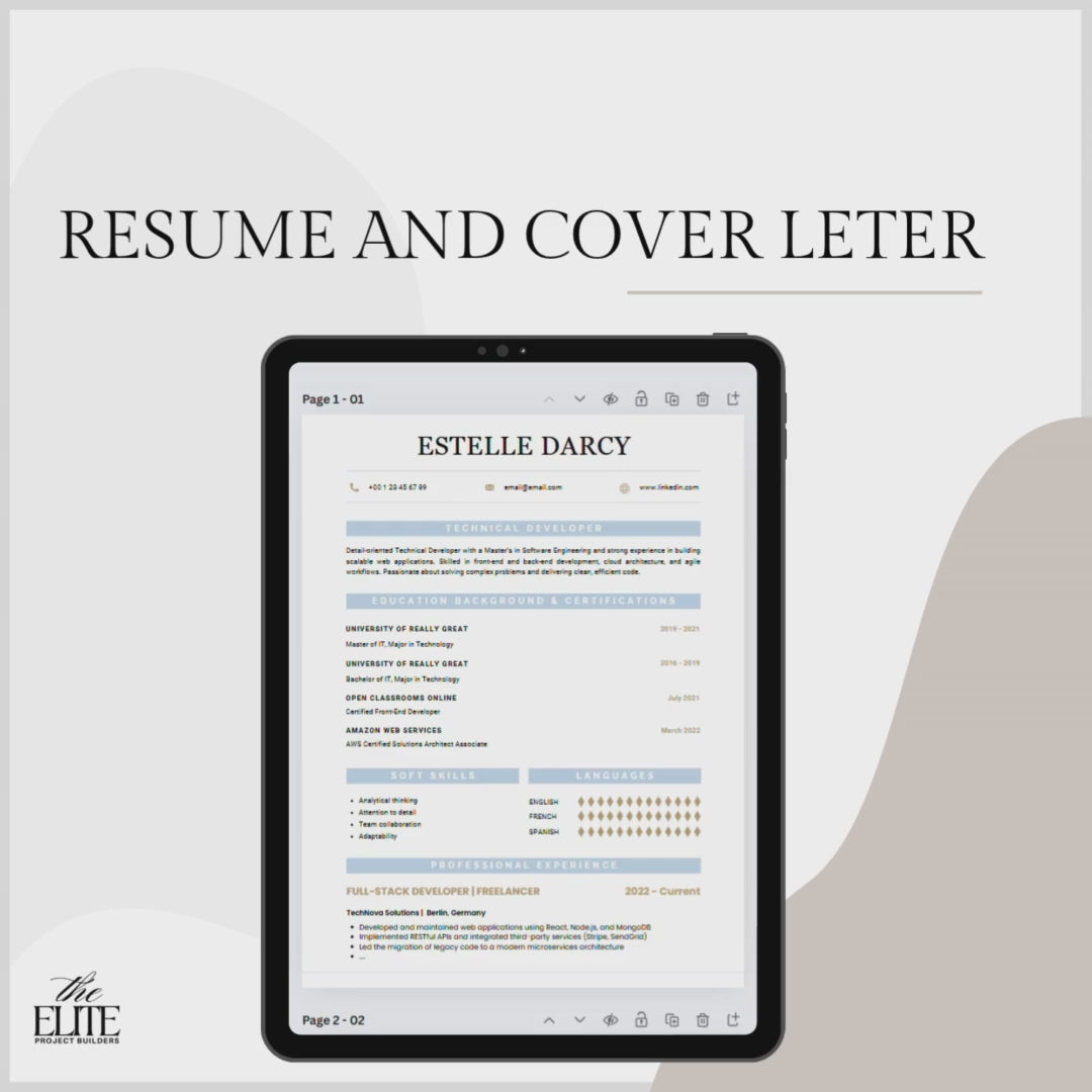 Resume Toolkit | Template 11